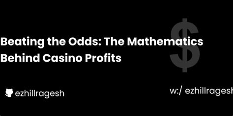 Beating the odds: the mathematics of gambling .